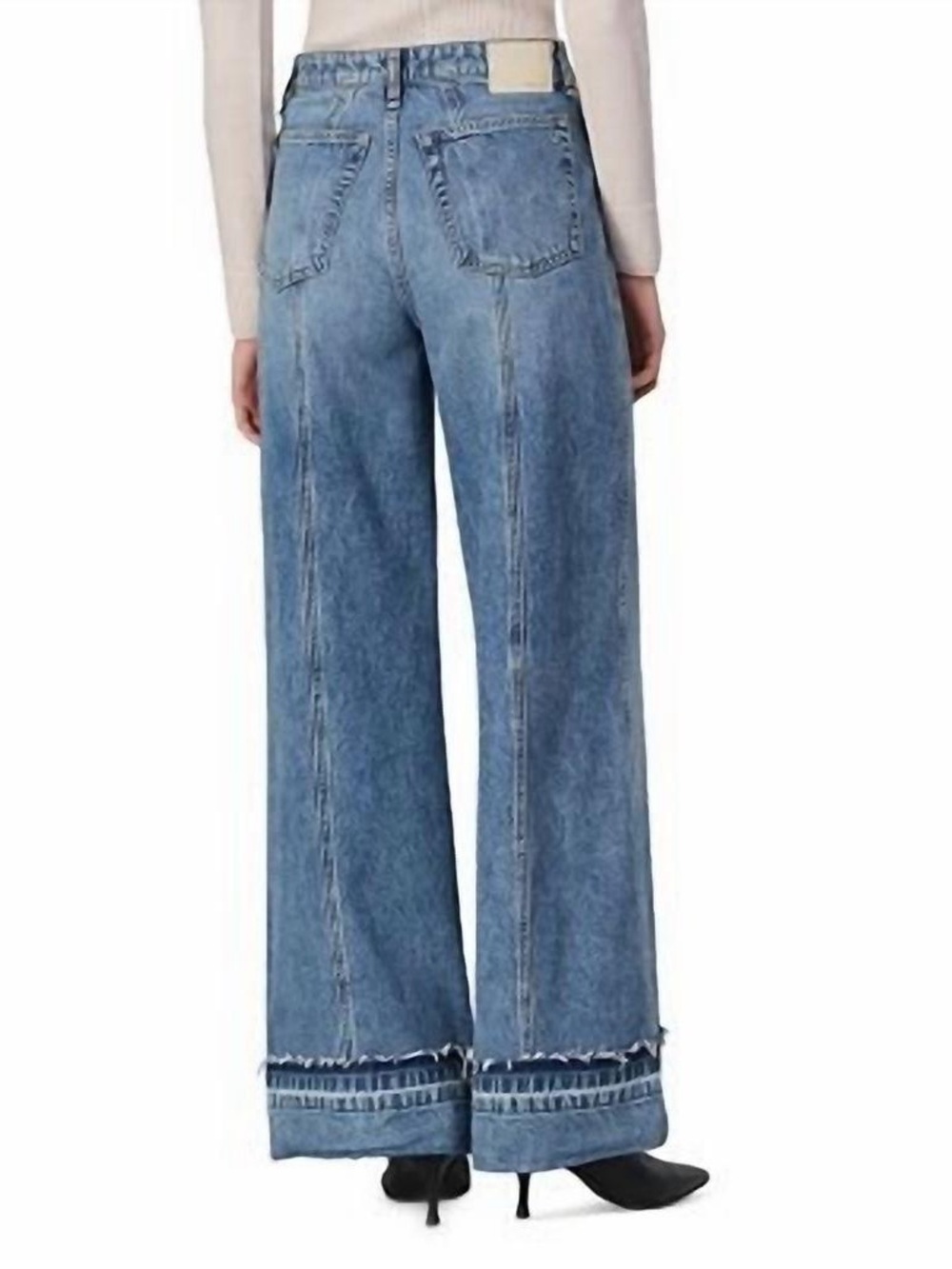 NWT Rag & Bone Marina High Rise Wide Leg Jeans in Liliana Denim Sz 31 Summer Lux - Picture 7 of 15